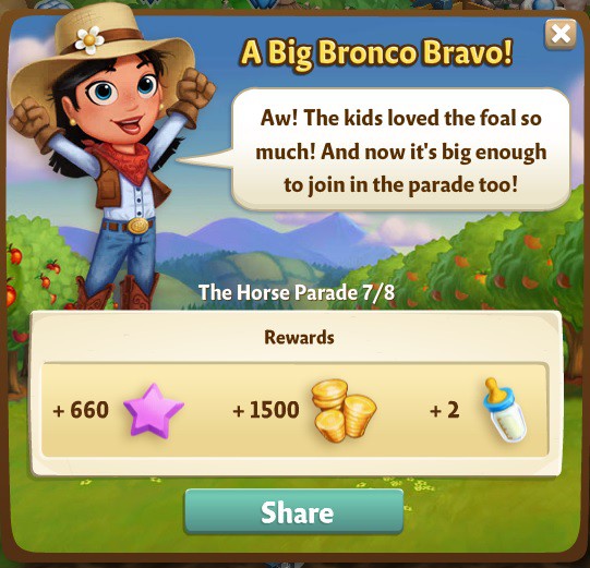 farmville 2 the horse parade: foal for love rewards, bonus
