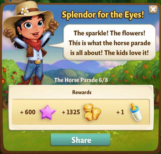 farmville 2 the horse parade: pass the glass rewards, bonus