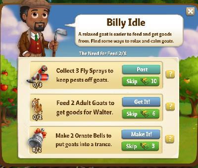 farmville 2 the need for feed: billy idle rewards, bonus