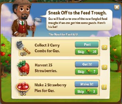 farmville 2 the need for feed: sneak off to the feed trough rewards, bonus