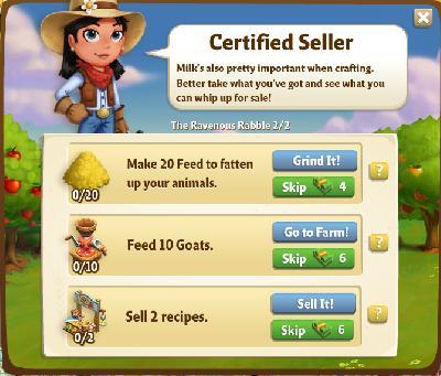 farmville 2 the ravenous rabble: certified seller rewards, bonus