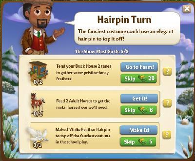 farmville 2 the show must go on: hairpin turn rewards, bonus