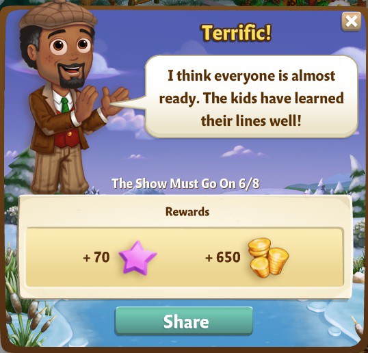 farmville 2 the show must go on: loafing around rewards, bonus