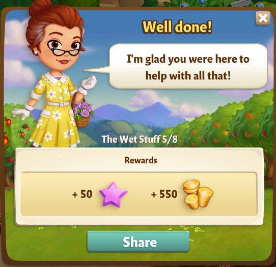 farmville 2 the wet stuff: clearing up rewards, bonus