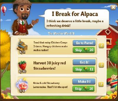 farmville 2 the wool to win: i break for alpaca rewards, bonus