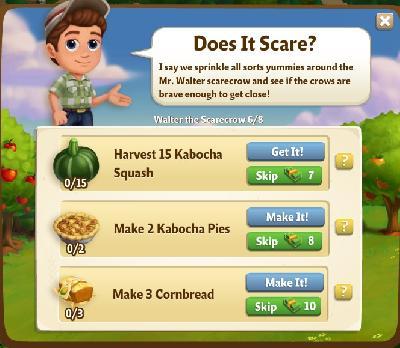 farmville 2 walter the scarecrow: does it scare rewards, bonus