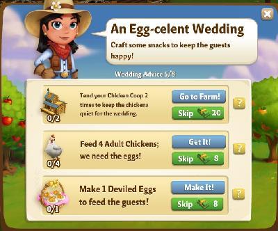 farmville 2 wedding advice: an egg-celent wedding rewards, bonus