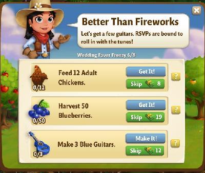 farmville 2 wedding favor frenzy: better than fireworkks rewards, bonus