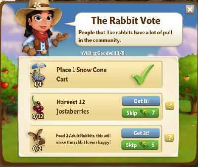 farmville 2 willing goodwill: the rabbit vote rewards, bonus
