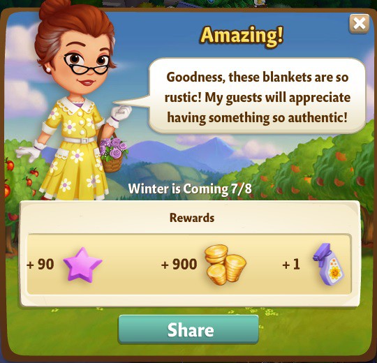 farmville 2 winter is coming: kind of flaky rewards, bonus