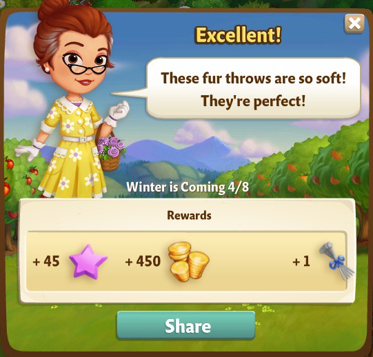 farmville 2 winter is coming: thanks furry much rewards, bonus
