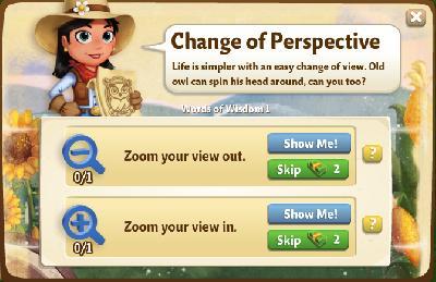 farmville 2 words of wisdom: change of perspective rewards, bonus