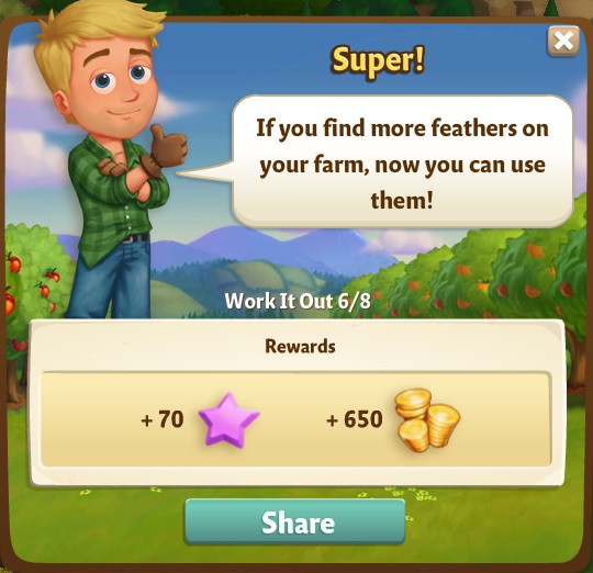 farmville 2 work it out: how charming rewards, bonus