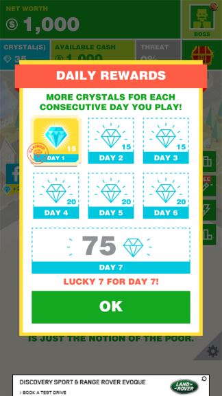 billionaire crystals cheat