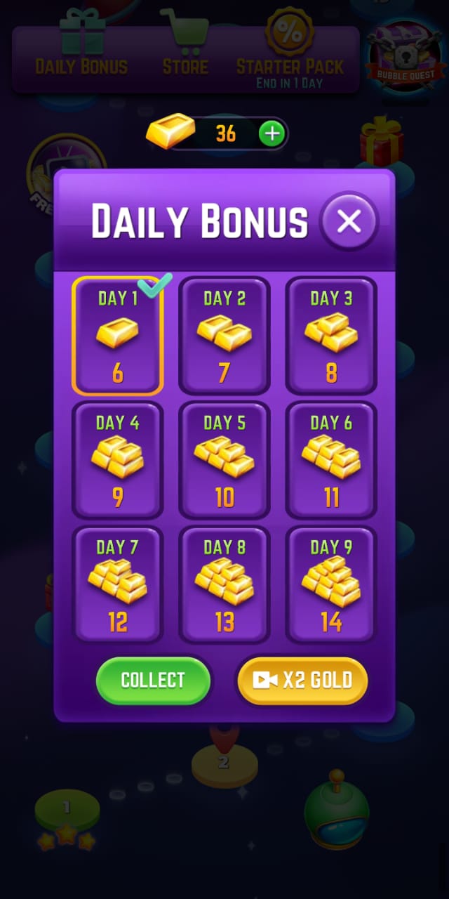 Bubble Shooter Blast Daily Bonus