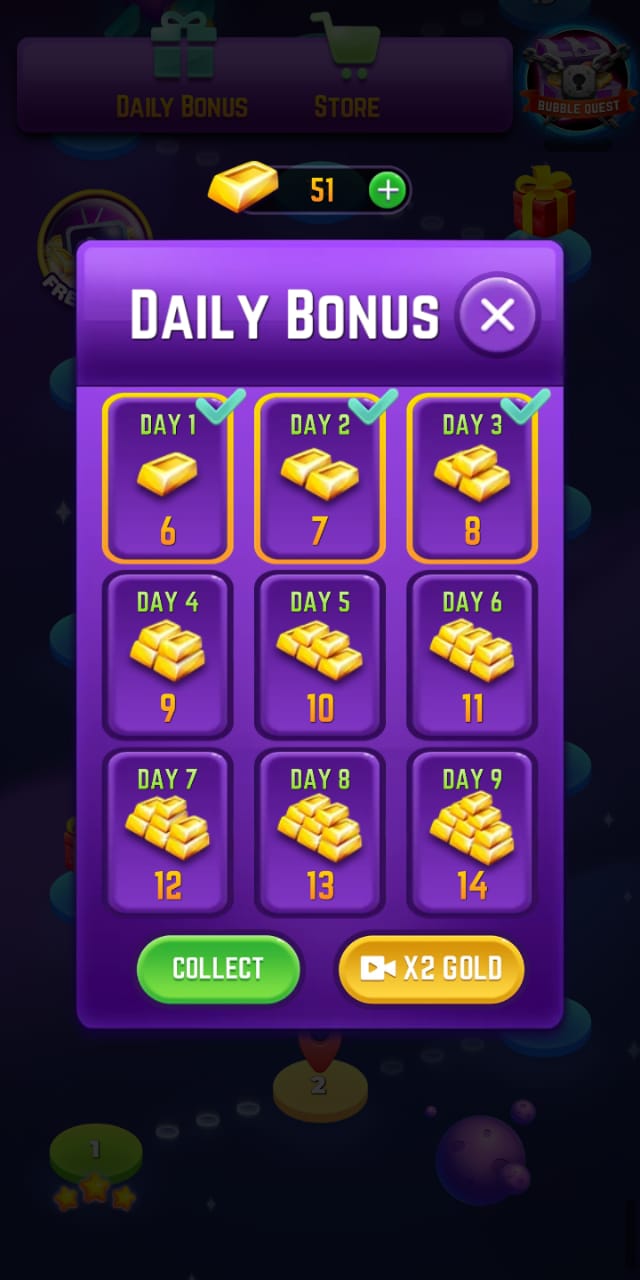 Bubble Shooter Blast Daily Bonus