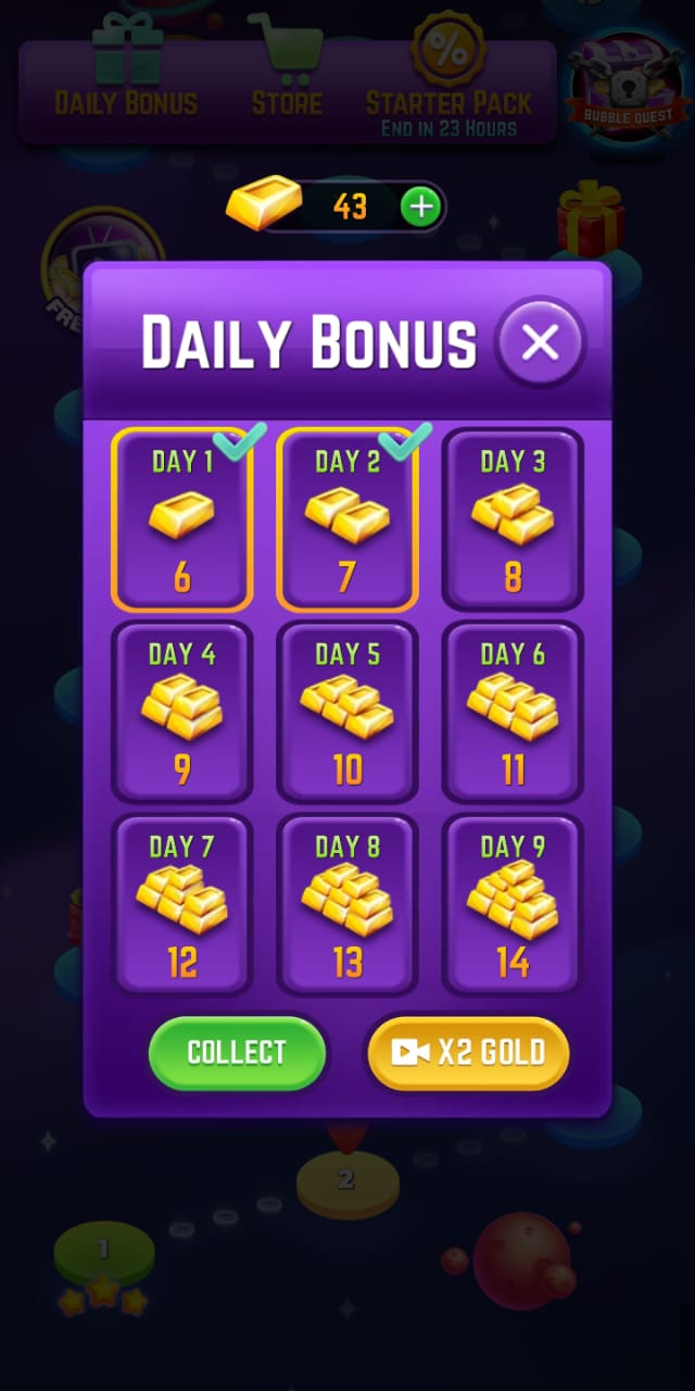 Bubble Shooter Blast Daily Bonus