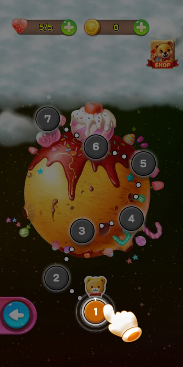 Bubble shooter sugar star