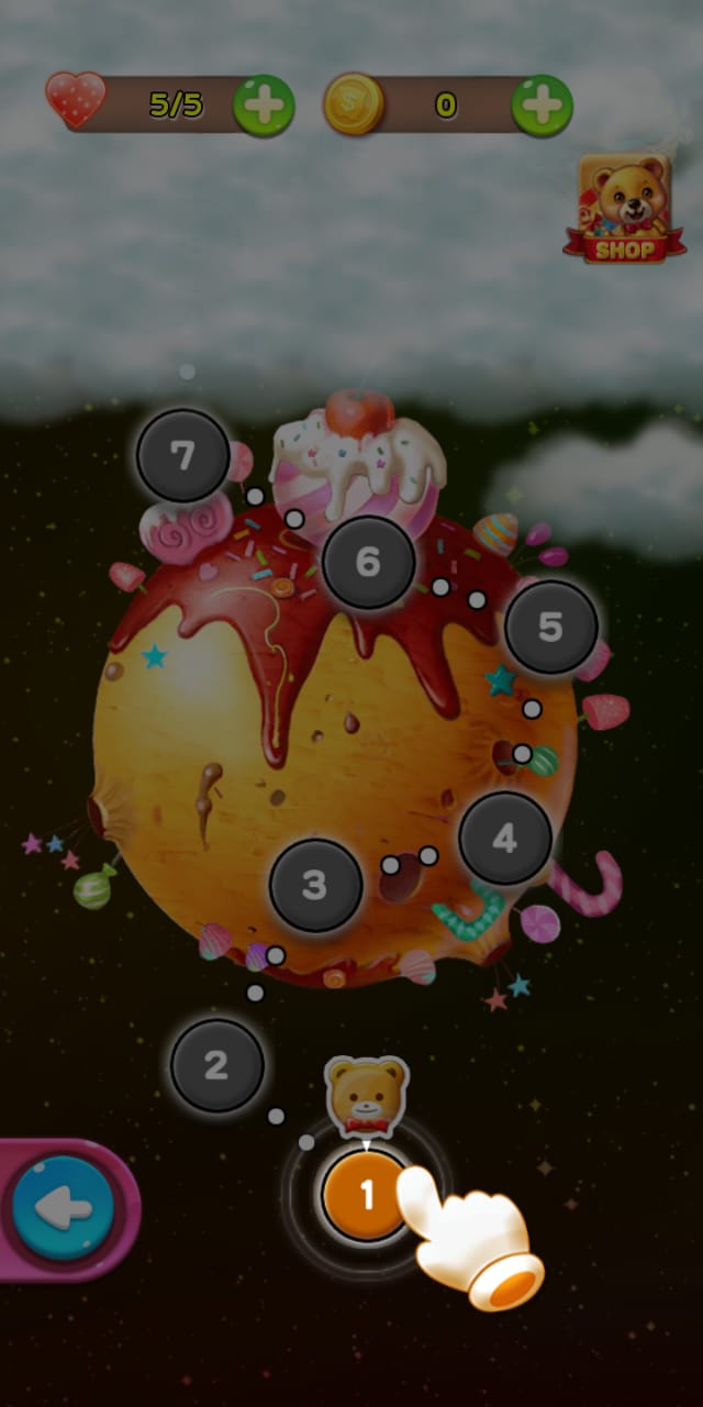 Bubble shooter sugar star