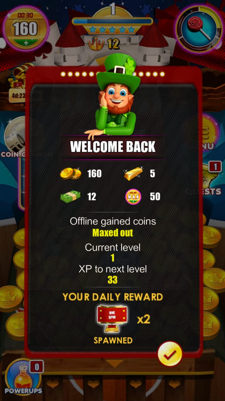 Carnival Gold Coin Party Dozer