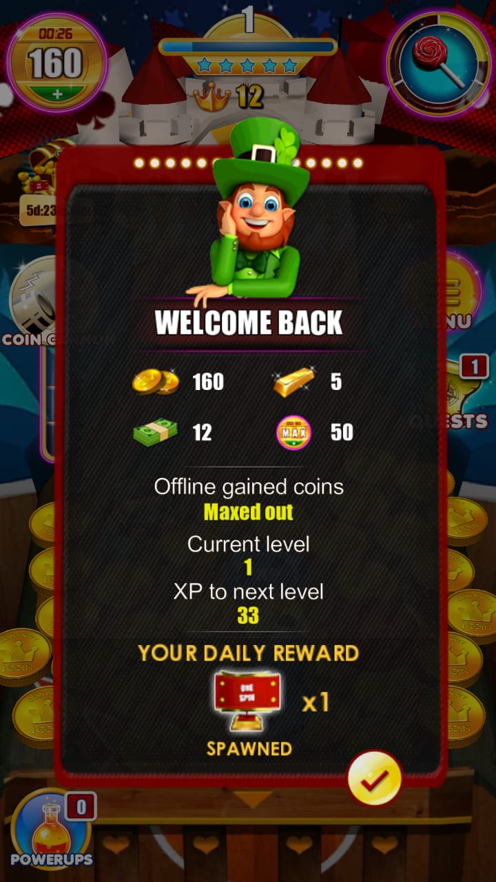 Carnival Gold Coin Party Dozer