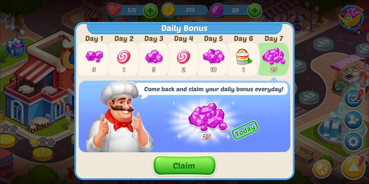Crazy Chef Diamonds Cheat