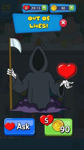 family guy heart cheats