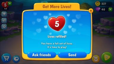 Fishdom Game lives cheat