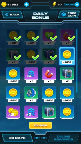 Galaxy War shooter Game cheats