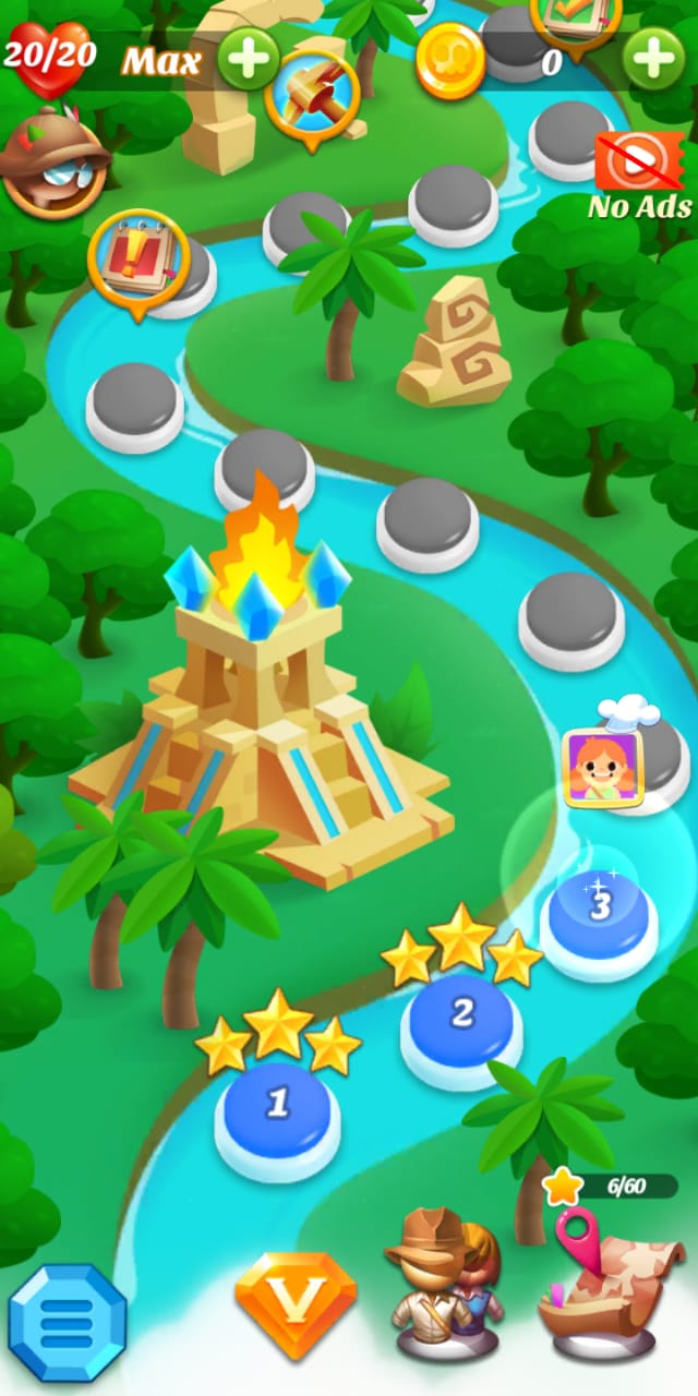 Jewel & Gems Mania 2020 - Match In Temple & Jungle