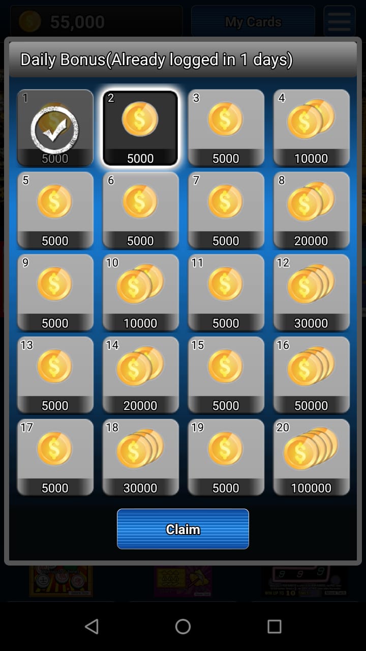 Las Vegas Scratch Ticket