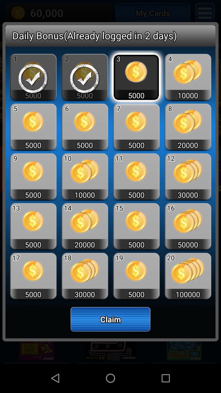 Las Vegas Scratch Ticket