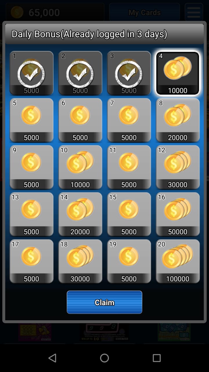 Las Vegas Scratch Ticket