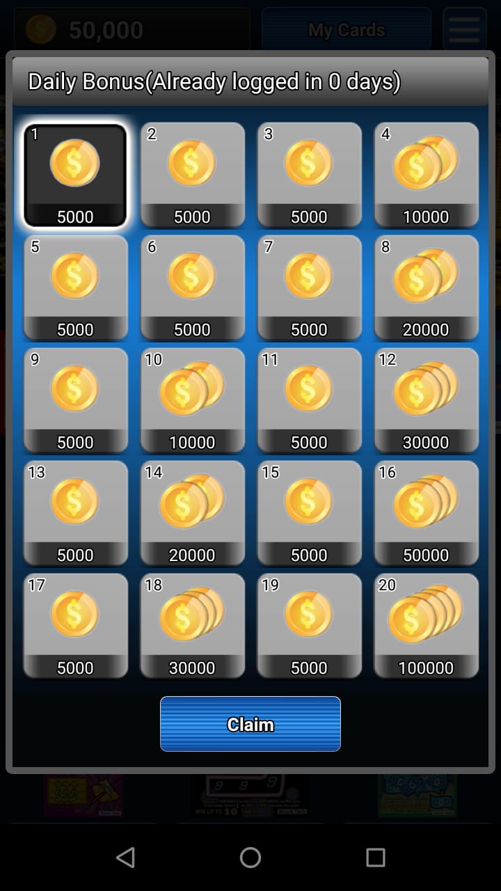 Las Vegas Scratch Ticket