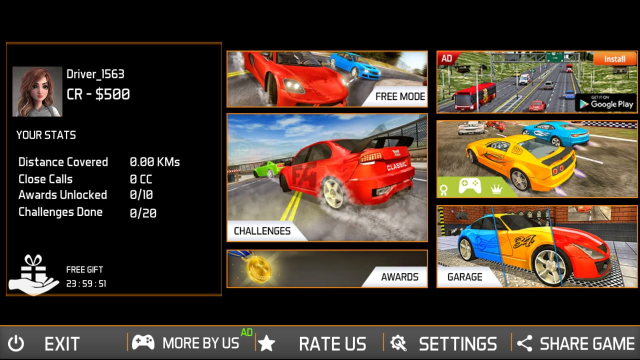 Top Speed Highway Car Racing : free games