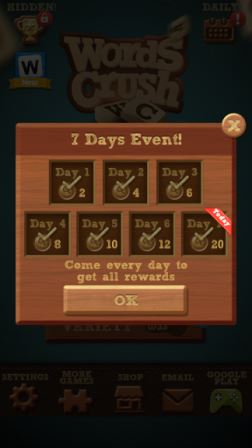  Words Crush Cheat Hints