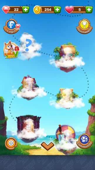 Bubble BIrds 4 hearts