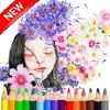 adult coloring beautiful girls gamelinkexchange