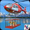 animal rescue: army helicopter