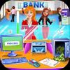 bank manager and cashier - cashier simulator