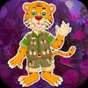 best game 446 cartoon tiger escape from real cave