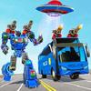 bus robot car transform war police robot games gamelinkexchange