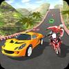 car vs bike racing