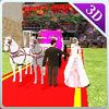 city wedding horse carriage