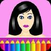 colouring pages: dress up