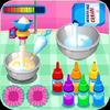 cooking colorful cupcakes