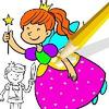 princess book coloring pages