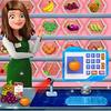 shopping mall girl grocery store cashier
