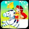 slide puzzle - cartoon kids