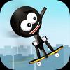 stickman big air skateboarding